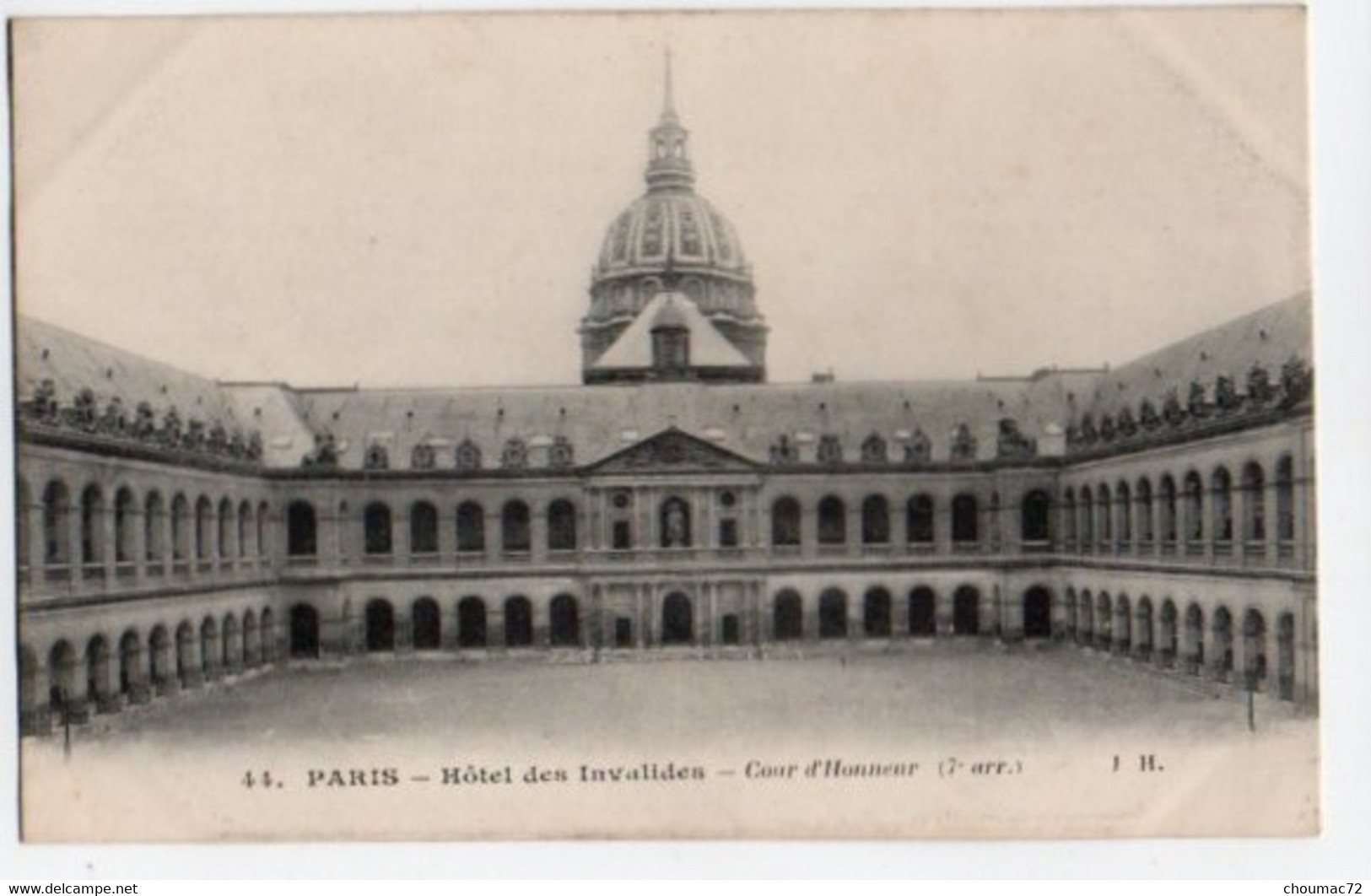 (75) 202, Arrondissement 07, JH 44, Hotel des Invalides, Cour d'Honneur