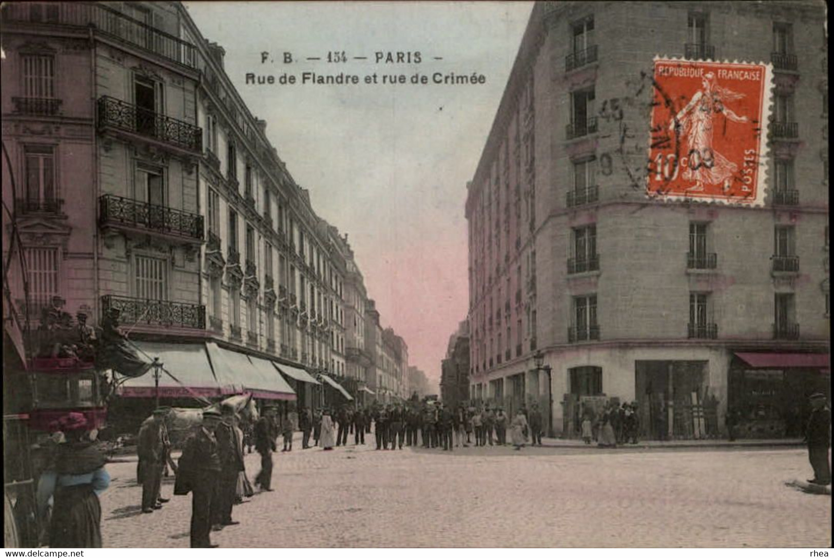 75 - PARIS - arrondissement 19 - rue de Flandre et rue de Crimée