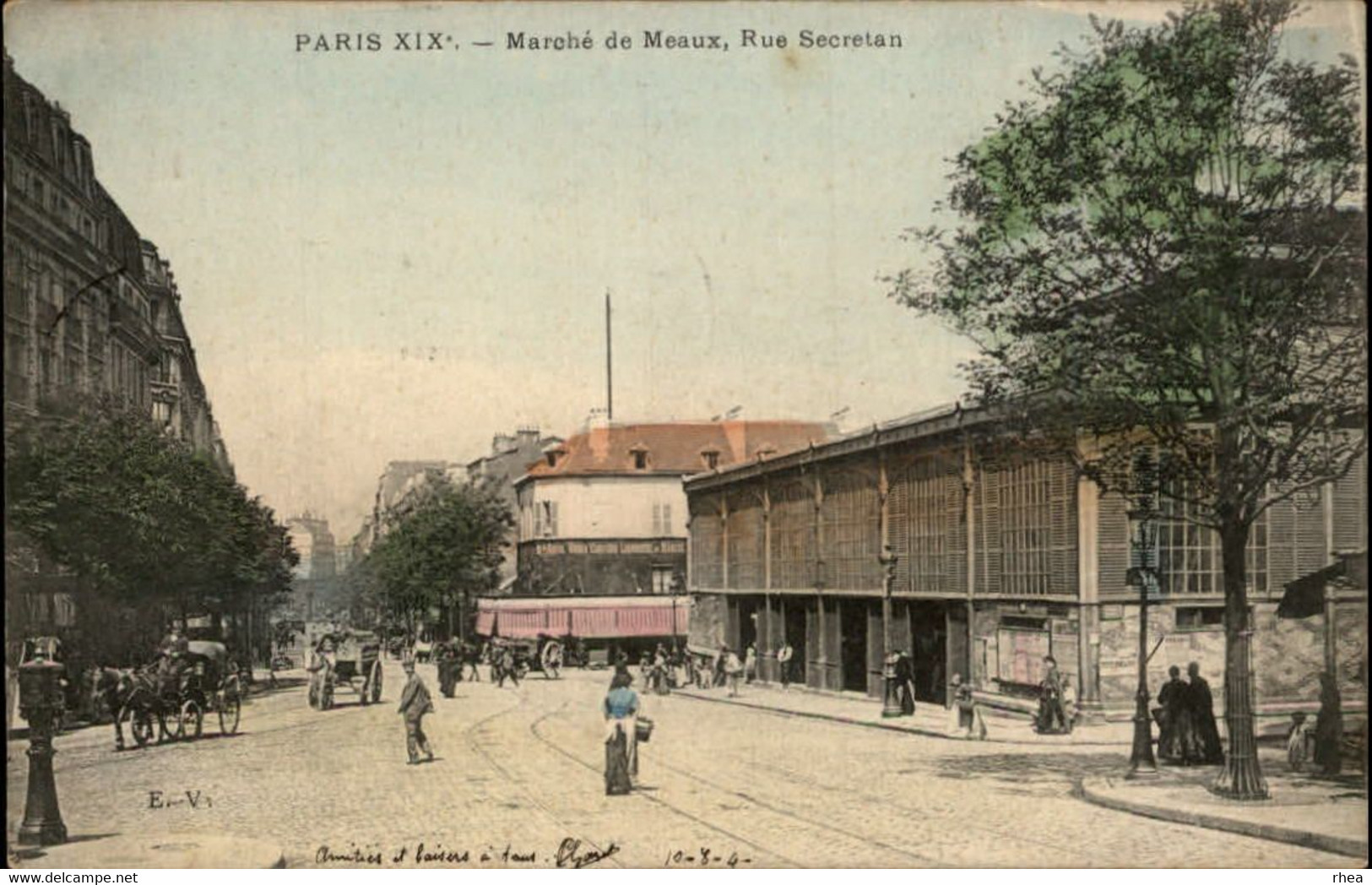 75 - PARIS - arrondissement 19 - rue Secretan - Marché de Meaux