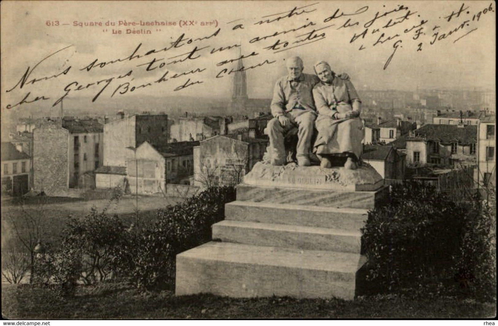 75 - PARIS - arrondissement 20 - cimetière du Père Lachaise - le déclin