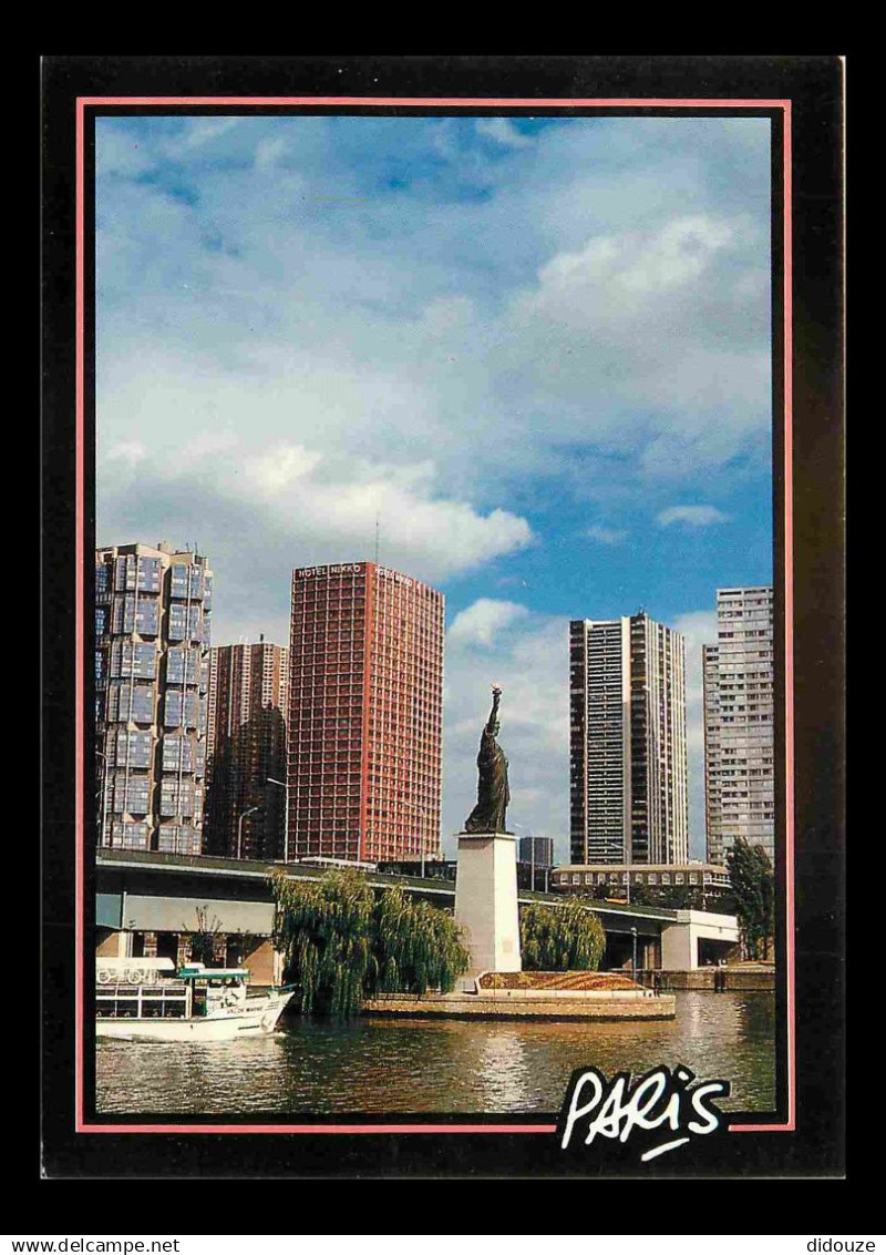 75 - Paris - La Seine et ses bords - Le Front de Seine - La Statue de la Liberté - Buildings - CPM - Voir Scans Recto-Ve