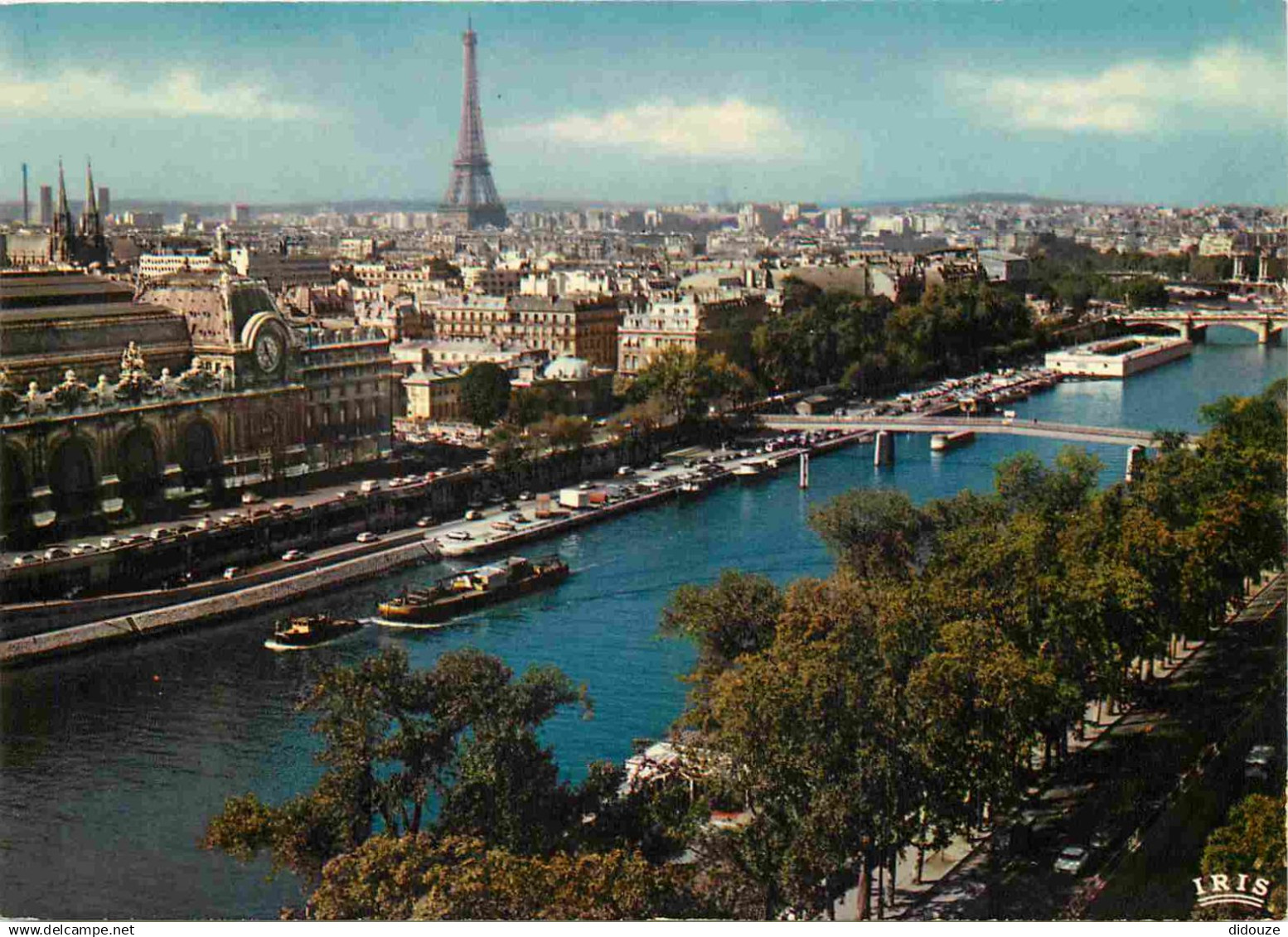 75 - Paris - La Seine et ses bords - Perspective sur la Seine et la Tour Eiffel - CPM - Voir Scans Recto-Verso