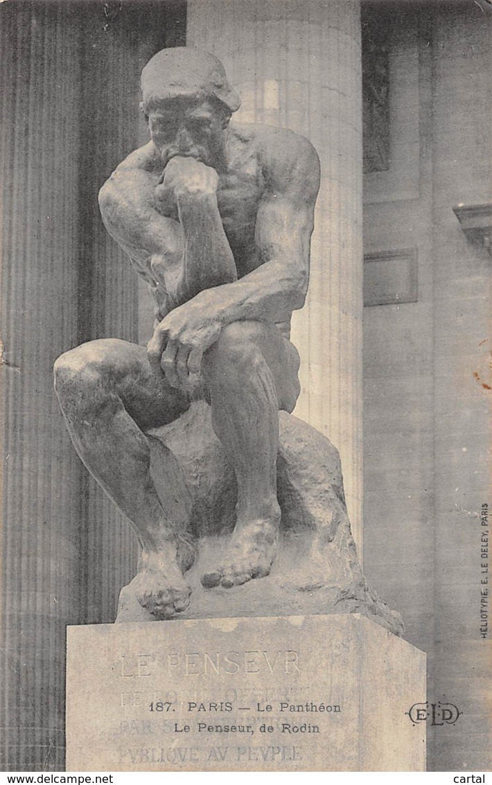 75 - PARIS - Le Panthéon - Le Penseur, de Rodin