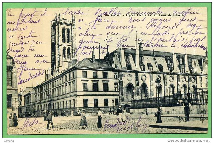 75 PARIS - Lycée henri IV et tour de Clovis