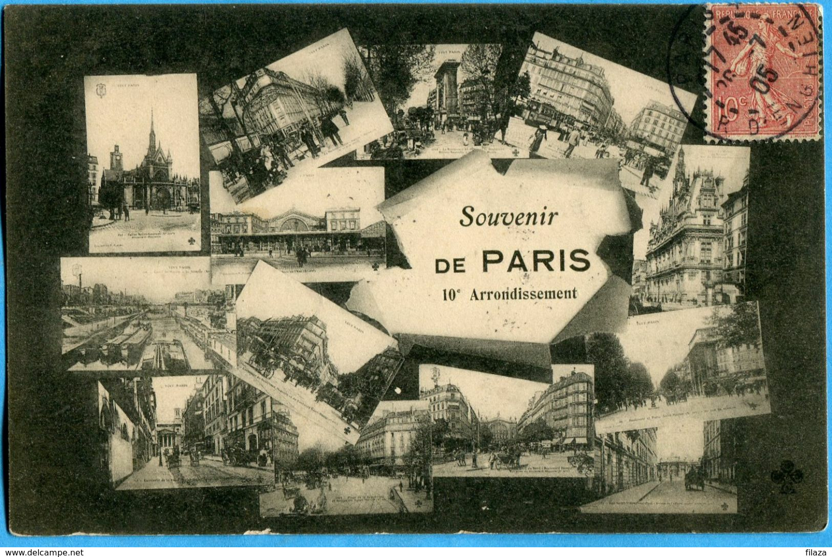 75 - Paris - Souvenir de Paris 10° arrondissement (N1496)