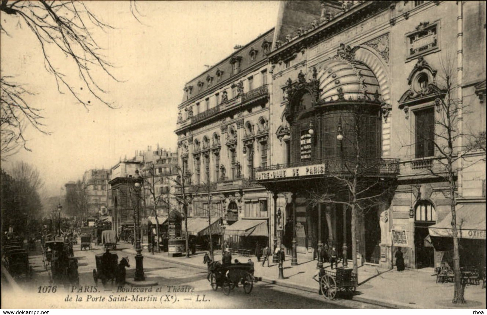 75 - PARIS - THEATRES - CABARETS - SPECTACLES - Porte Saint-Martin - arrondissement 10