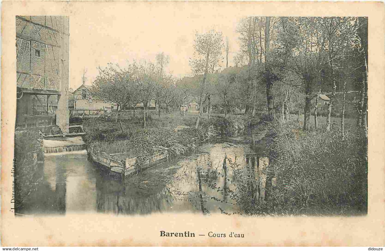 76 - Barentin - Cours d'eau - CPA - Oblitération ronde de 1905 - Voir Scans Recto-Verso