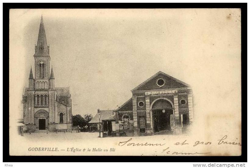 76 Goderville eglise halle au ble D76D K76302K C76302C RH096709