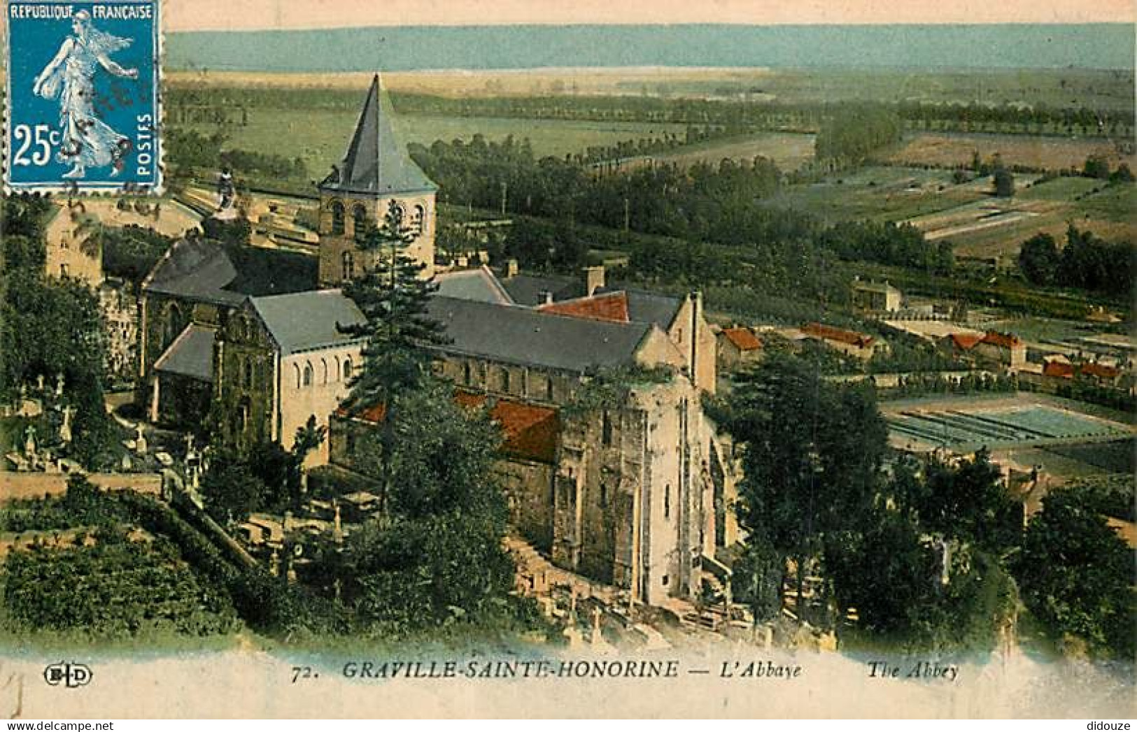 76 - Graville Sainte Honorine - L'Abbaye - Colorisée - CPA - Voir Scans Recto-Verso