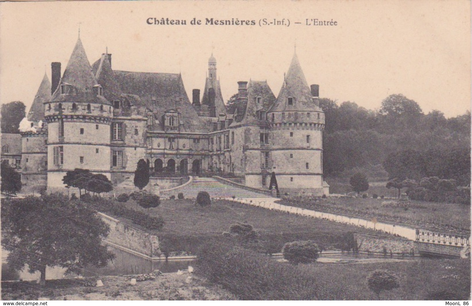 76 - MESNIERES EN BRAY - L'ENTREE DU  CHATEAU