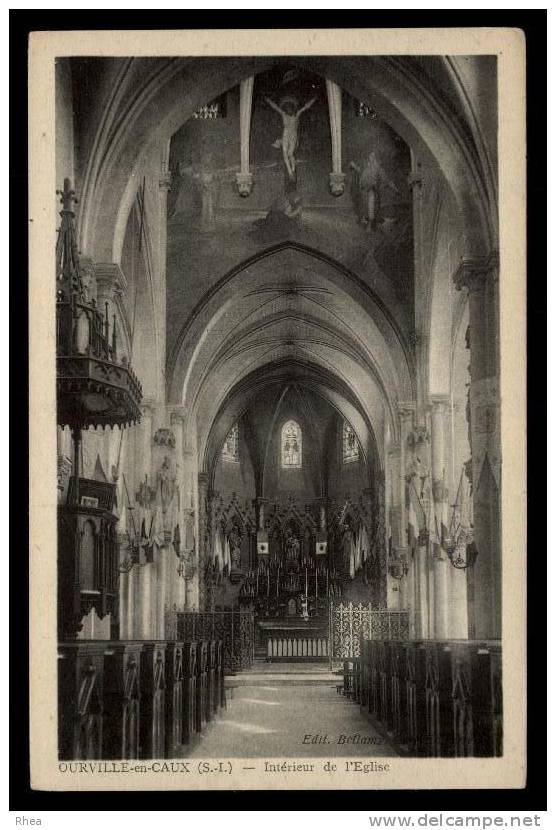 76 Ourville-en-Caux interieur eglise D76D K76490K C76490C RH097220