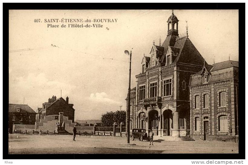 76 Saint-Etienne-du-Rouvray 407. SAINT-ETIENNE-du-ROUVRAY - Place l'Hôtel-de-Ville mai D76D K76681K C76575C RH006205