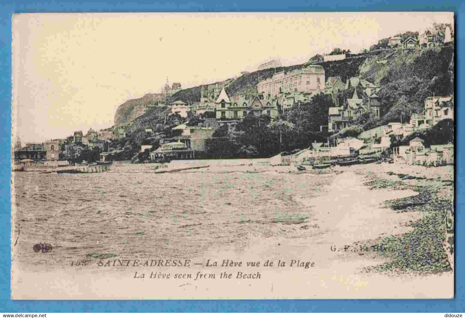 76 - Sainte Adresse - La Hève vue de la Plage - Carte Vierge