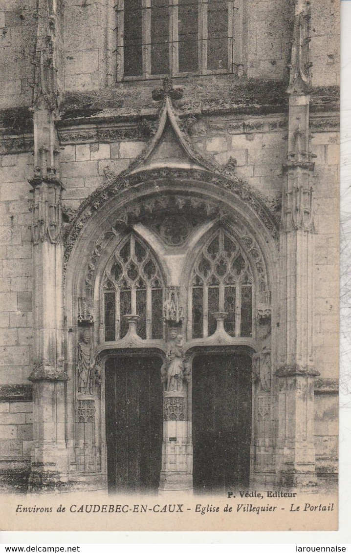 76 - VILLEQUIER - Eglise de Villequier - Le Portail