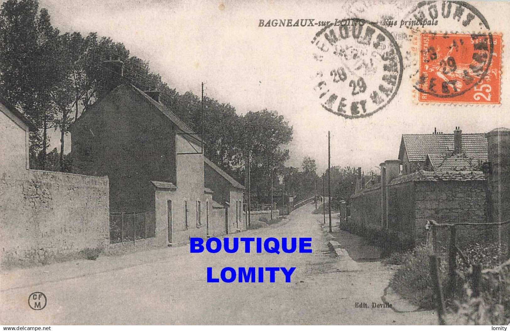 77 Bagneaux sur Loing rue Principale  CPA