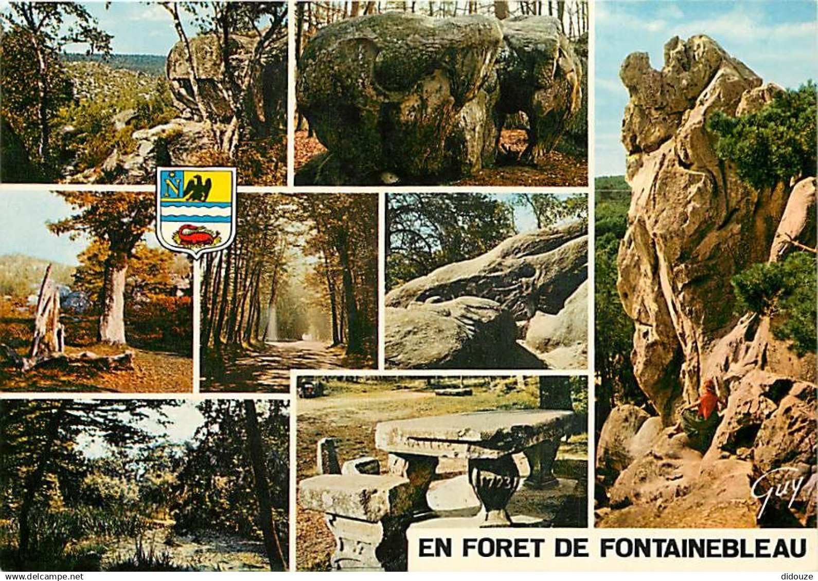 77 - Fontainebleau - Forêt de Fontainebleau - Multivues - Blasons - Carte Neuve - CPM - Voir Scans Recto-Verso