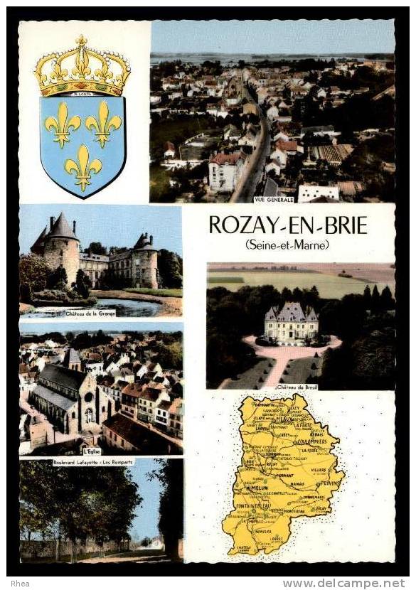 77 Rozay-en-Brie multi vue blason D77D K77393K C77393C RH086970