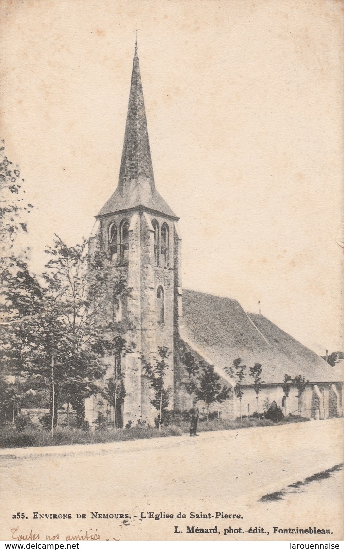 77 - SAINT PIERRE LES NEMOURS - L' Eglise de Saint Pierre