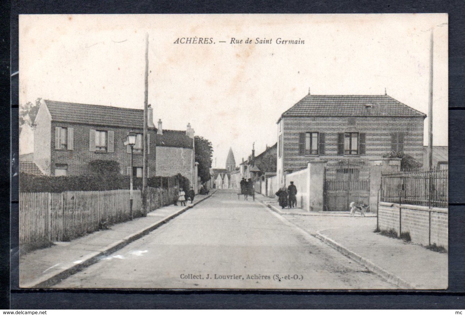 78 - Achères - Rue de Saint Germain - animée