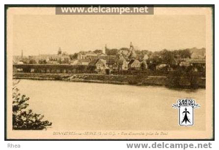 78 Bonnières-sur-Seine - BONNIERES-sur-SEINE (S-et-O) - Vue d'ensemble prise sur le Pont - sépia