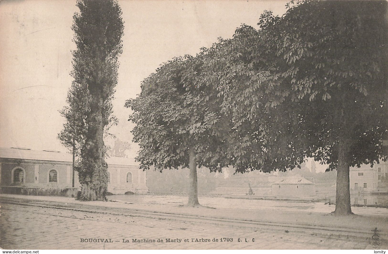 78 Bougival la machine de Marly et l' arbre de 1793 CPA