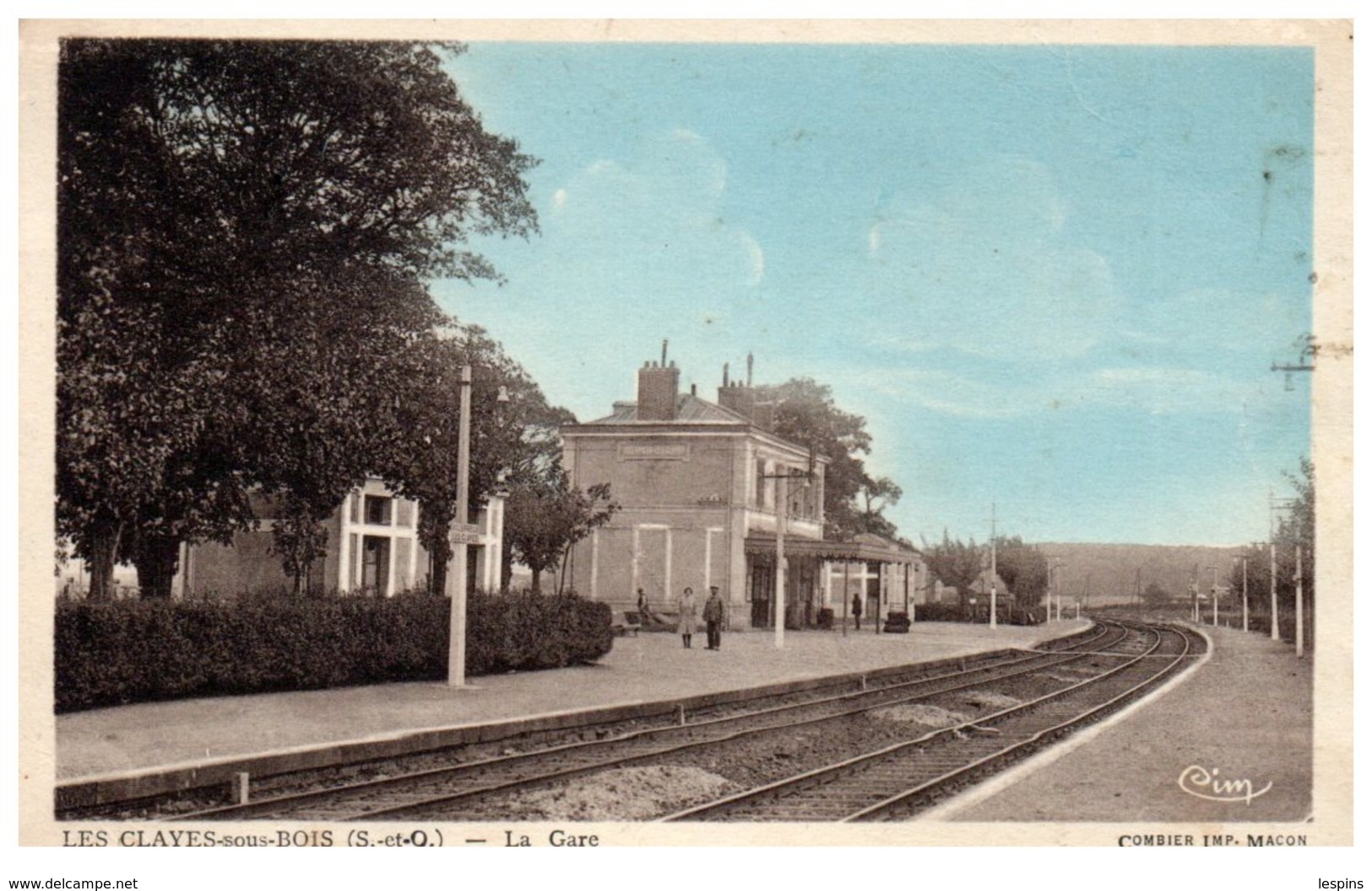 78 - Les CLAYES sous BOIS --  La Gare