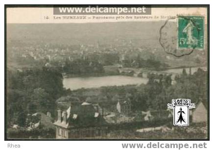 78 Les Mureaux - 14. LES MUREAUX - Panorama pris des hauteurs de Meulan - cpa