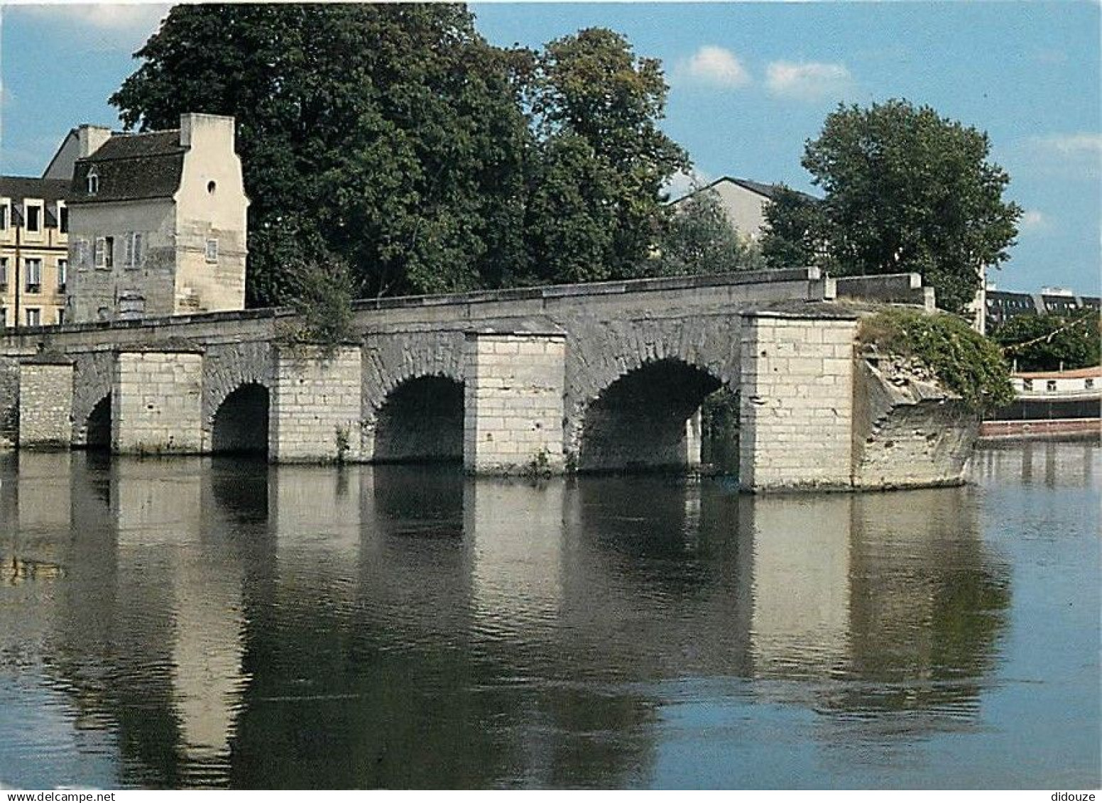 78 - Mantes la Jolie - Le vieux pont de Limay - CPM - Flamme Postale de Mantes la Jolie - Voir Scans Recto-Verso