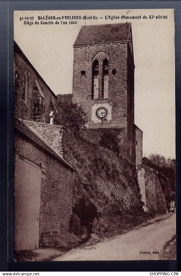 78 -  St-Léger-en-Yvelines - l' église - Monument du XIe siècle - Siège du