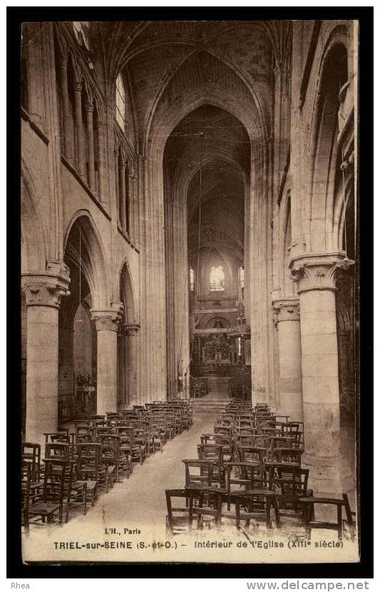 78 Triel-sur-Seine interieur eglise D78D K78624K C78624C RH085358