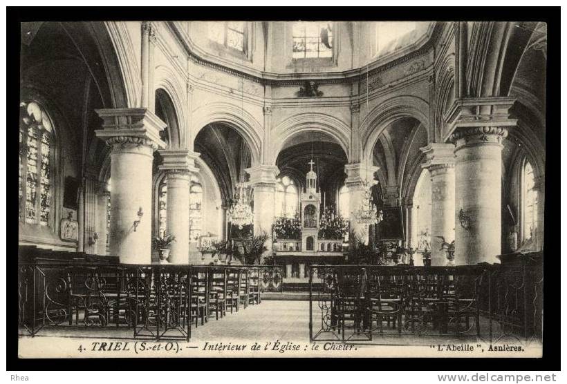 78 Triel-sur-Seine interieur eglise D78D K78624K C78624C RH085382