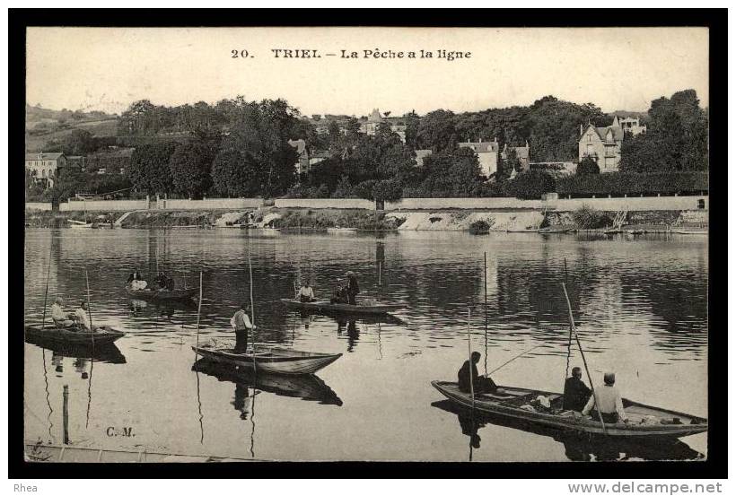 78 Triel-sur-Seine peche a la ligne seine D78D K78624K C78624C RH085362