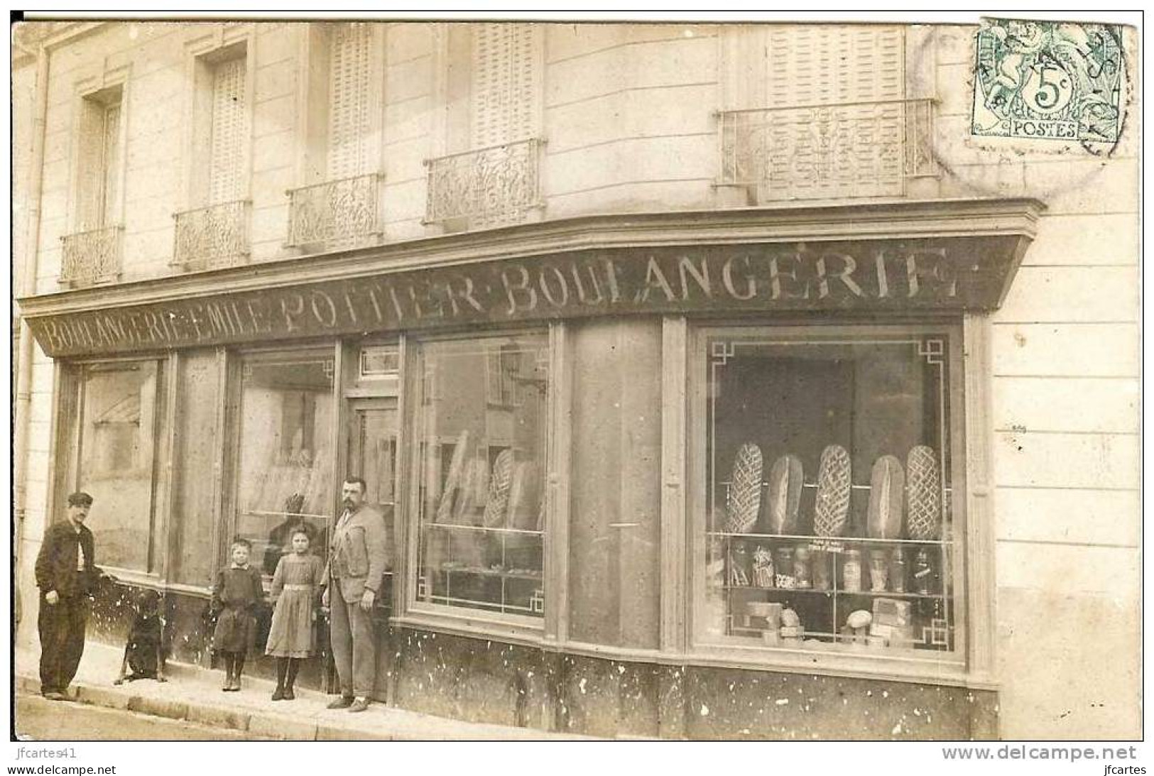 78 - VERNOUILLET - Carte Photo - Boulangerie Pottier