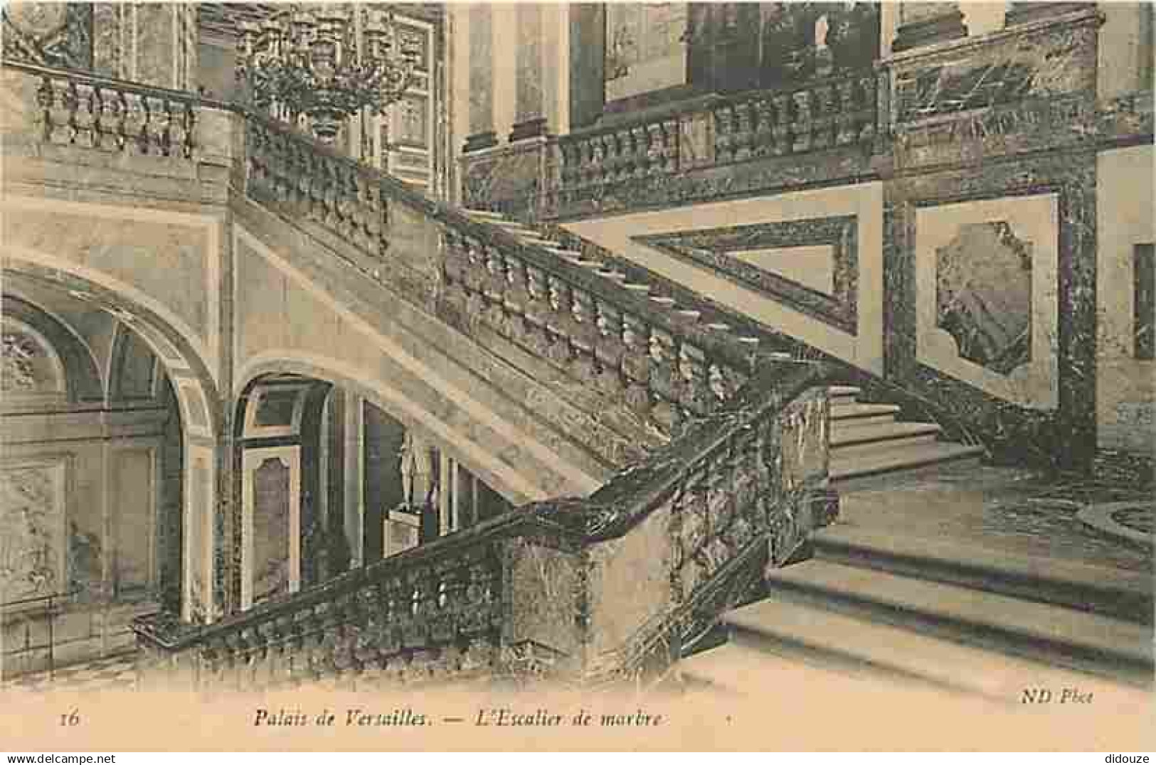 78 - Versailles - Château - Palais de Versailles - L'Escalier de marbre - CPA - Voir Scans Recto-Verso