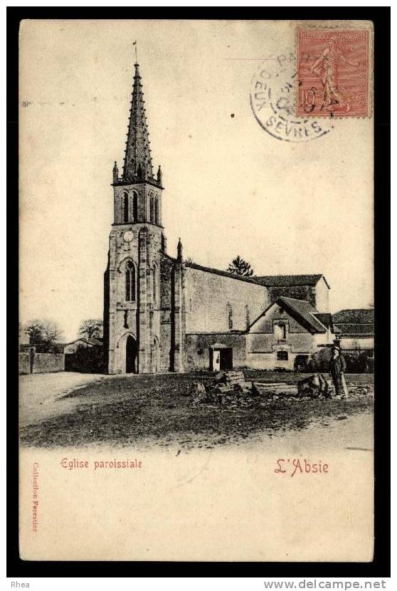 79 L'Absie eglise D79D K79179K C79001C RH082867