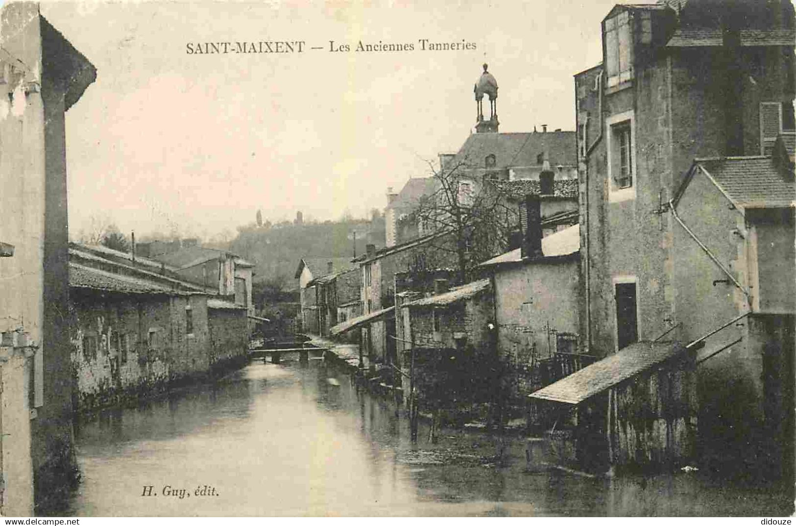 79 - Saint Maixent l'Ecole - Les anciennes Tanneries - Cachet Tampon Hopital Militaire No 10 Saint Maixent - CPA - Oblit