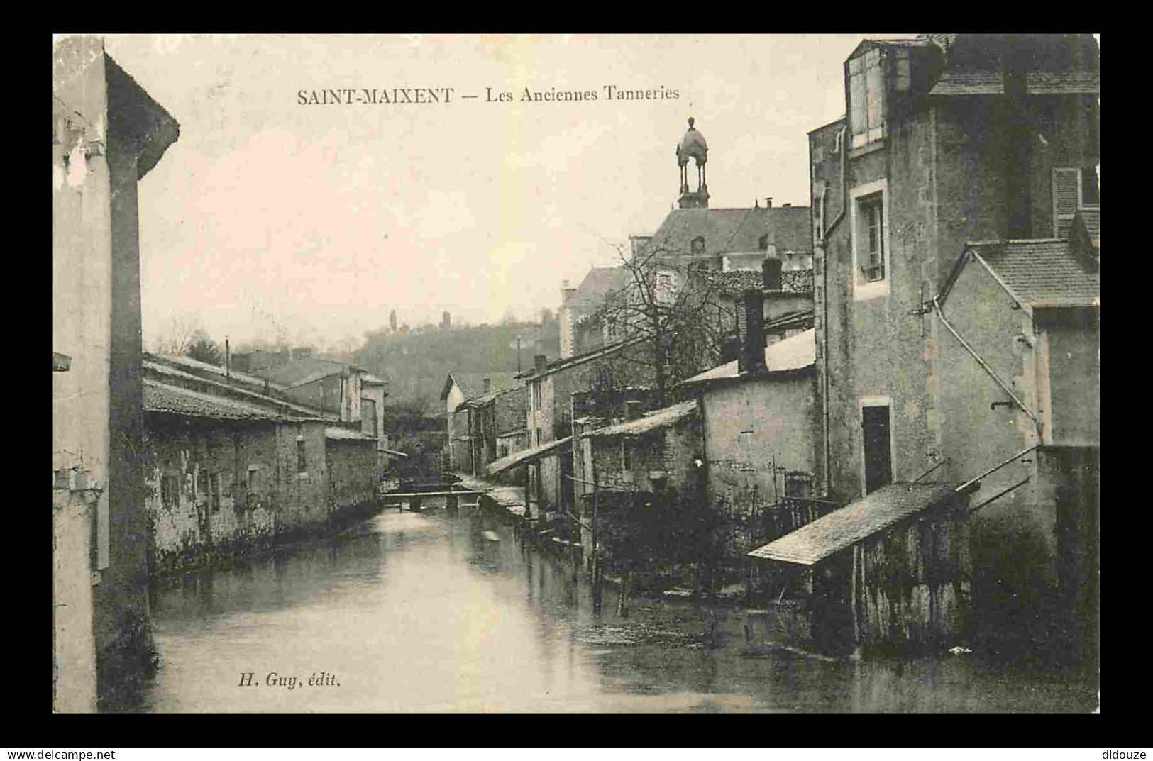 79 - Saint Maixent l'Ecole - Les anciennes Tanneries - Cachet Tampon Hopital Militaire No 10 Saint Maixent - CPA - Oblit