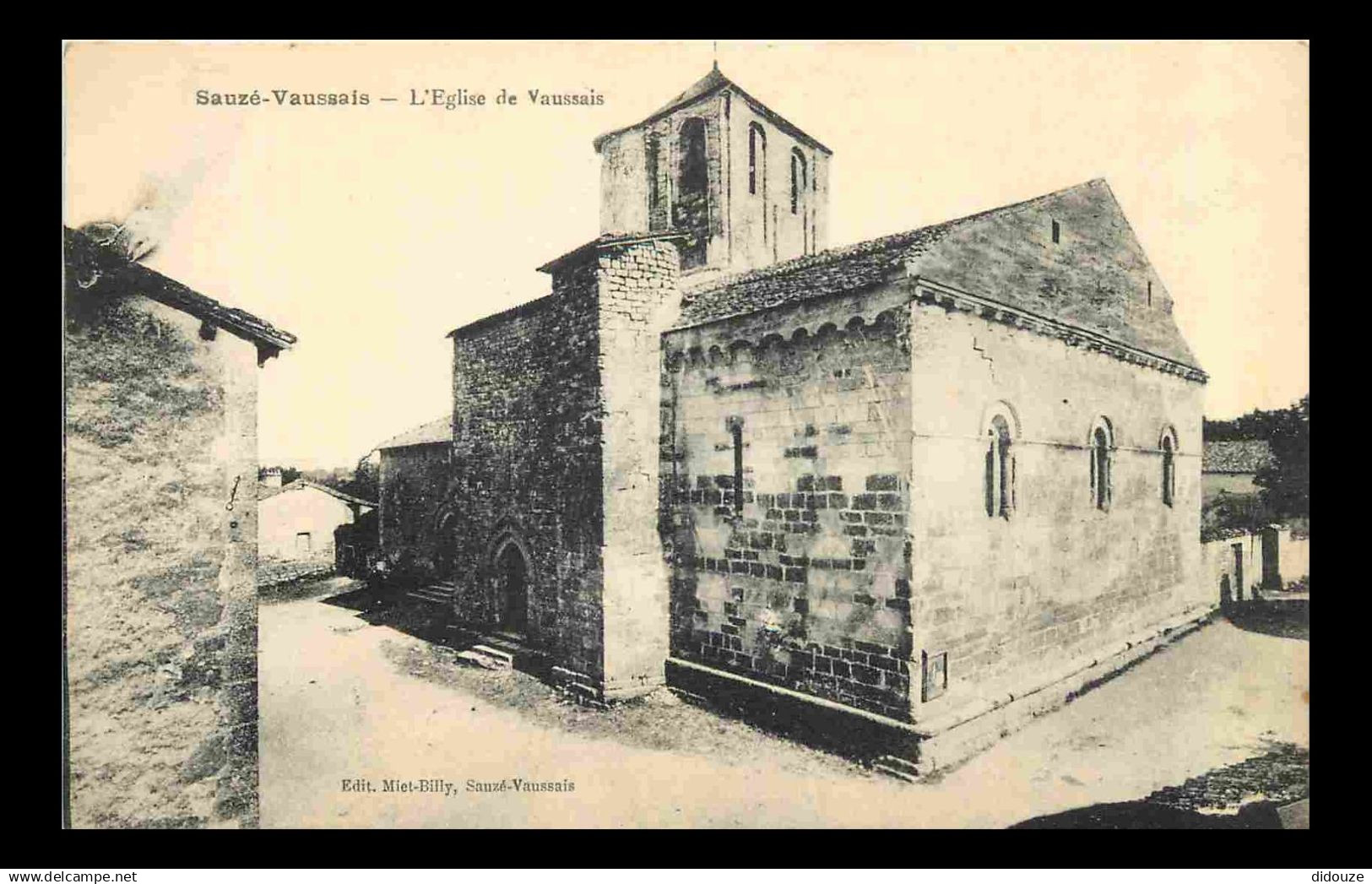 79 - Sauzé Vaussais - L'Eglise de Vaussais - CPA - Voir Scans Recto-Verso