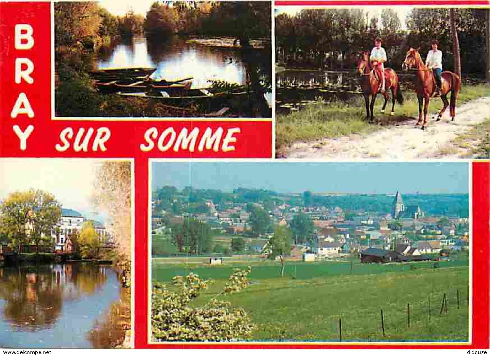 80 - Bray sur Somme - Multivues - Chevaux - Carte Neuve - CPM - Voir Scans Recto-Verso