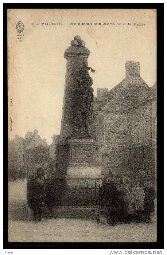 80 Moreuil 15 MOREUIL - Monument Morts pour Patrie monument aux morts pub la mondiale D80D K80570K C80570C RH013261