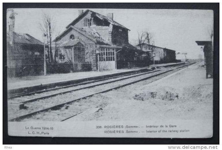 80 Rosières-en-Santerre gare ruine    D80D  K80680K  C80680C RH048657