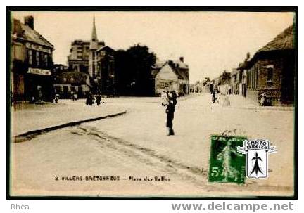 80 Villers-Bretonneux - 3. VILLERS-BRETONNEUX - Place des Halles - cpa