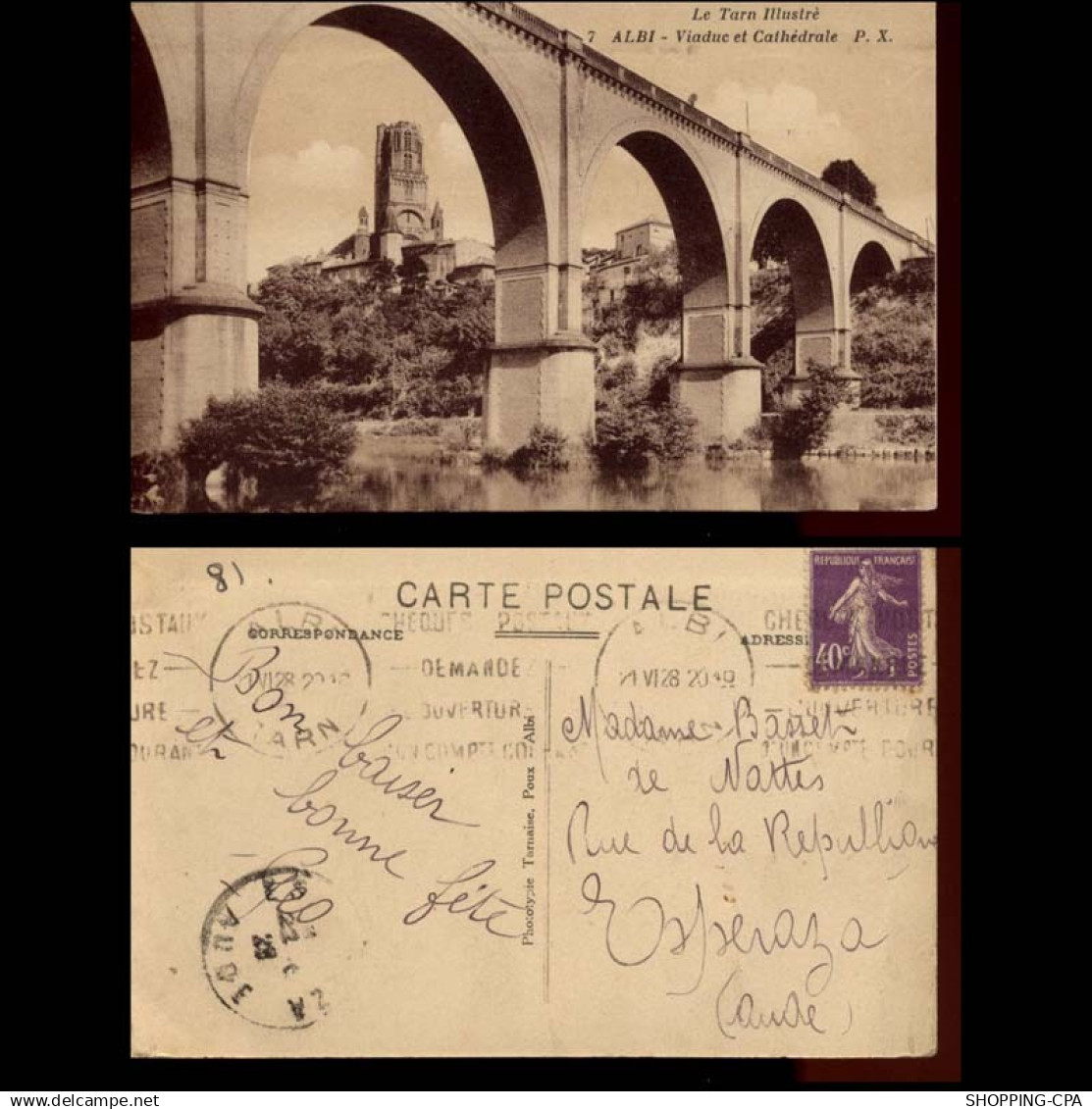 81 - Albi - Viaduc et cathedrale