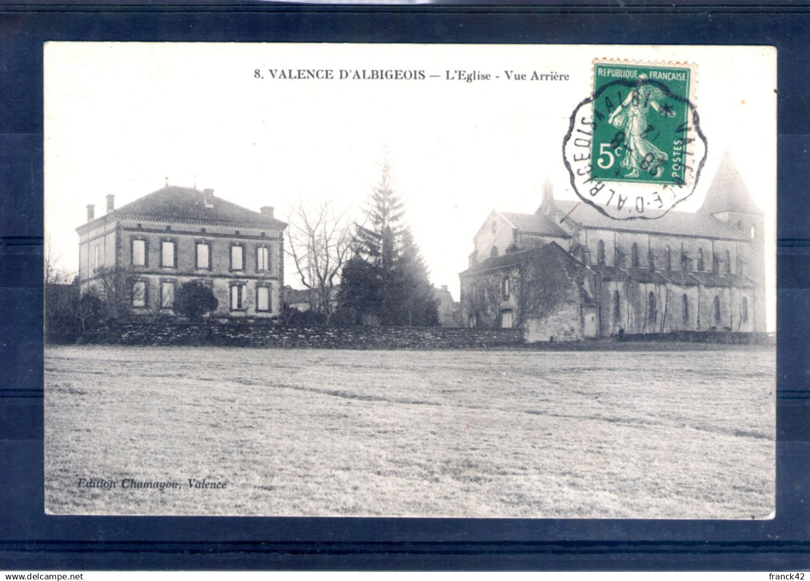 81. valence d'albigeois. l'église. vue arriere