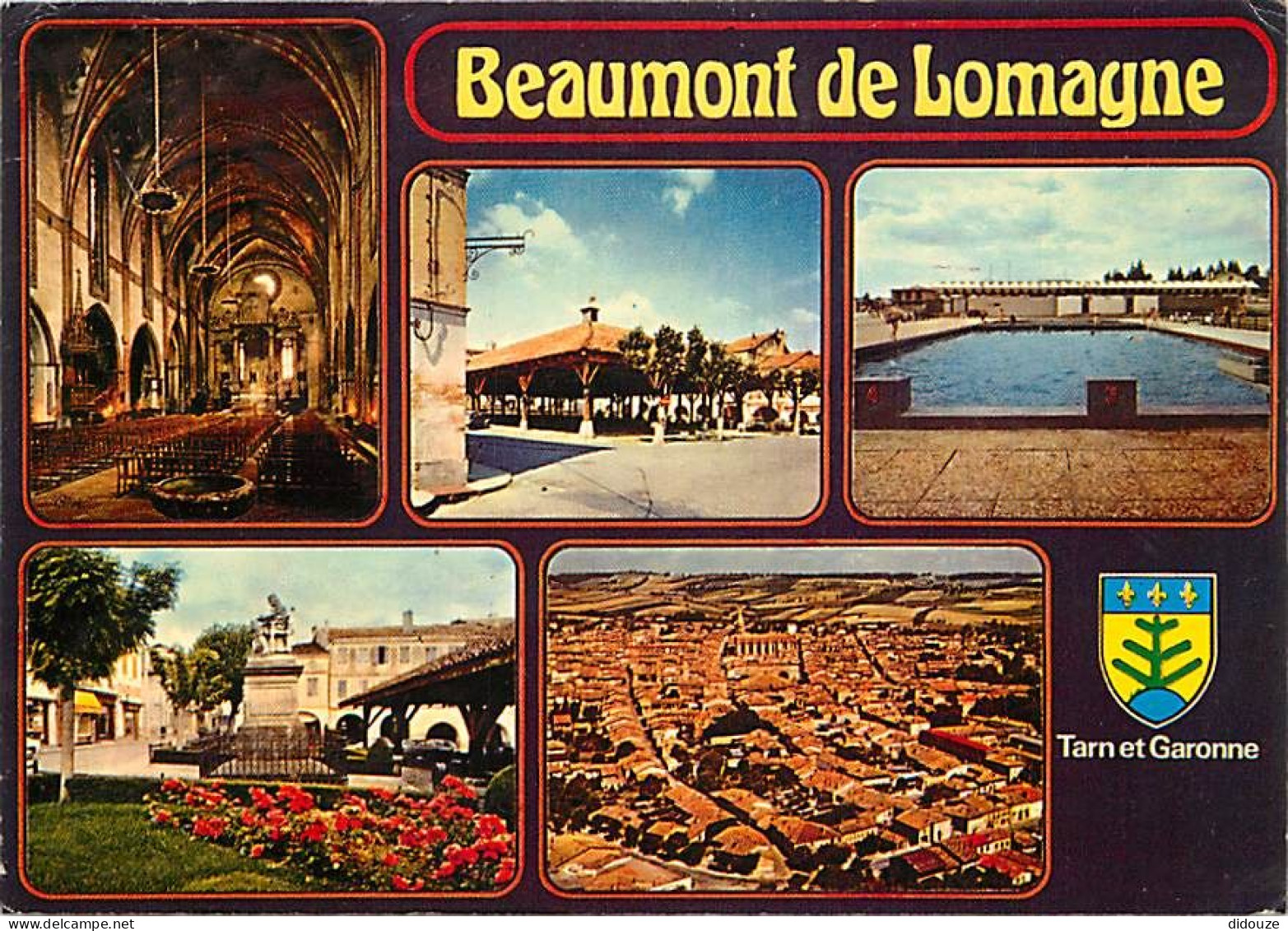 82 - Beaumont de Lomagne - Multivues - Piscine - Blasons - CPM - Voir Scans Recto-Verso