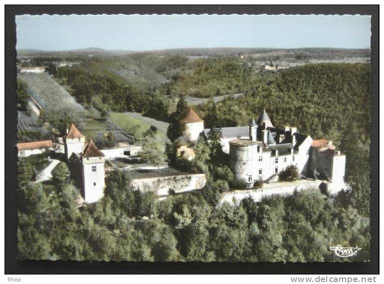 82 Caylus vue aerienne chateau    D82D  K82038K  C82038C RH017029