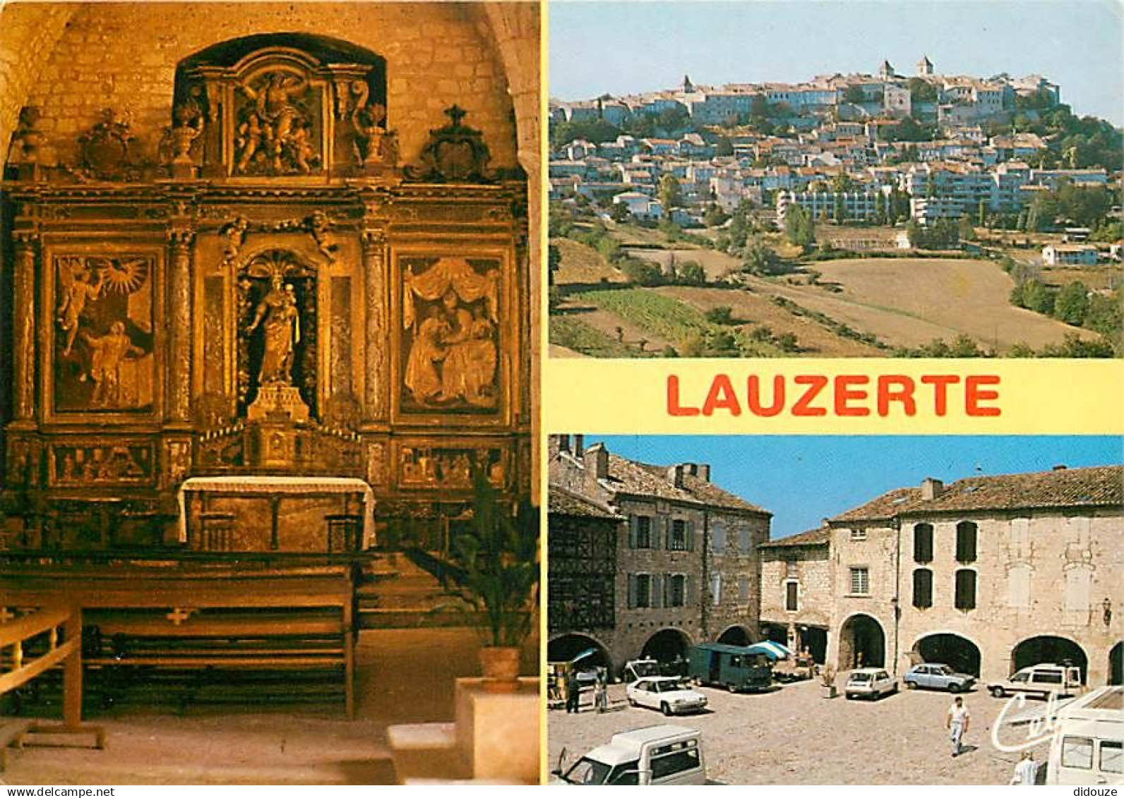 82 - Lauzerte - Multivues - Art Religieux - Automobiles - CPM - Voir Scans Recto-Verso