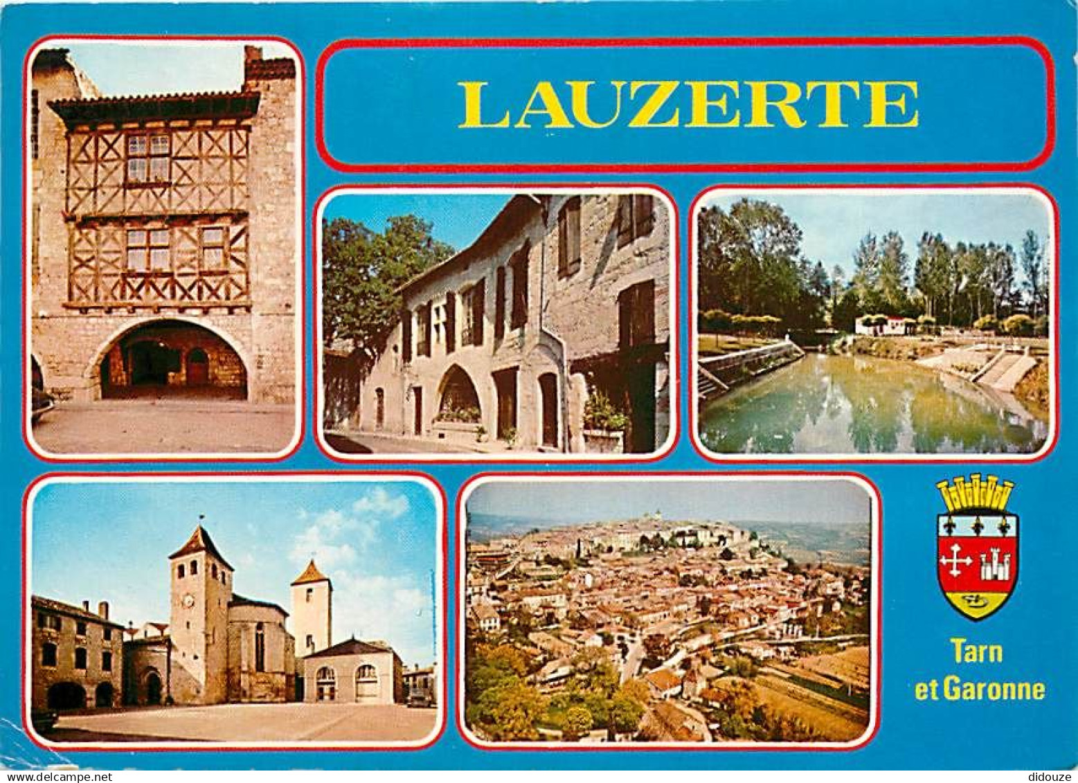 82 - Lauzerte - Multivues - Blasons - CPM - Voir Scans Recto-Verso