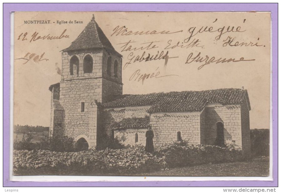 82 - MONTPEZAT de QUERCY --  Eglise de saux