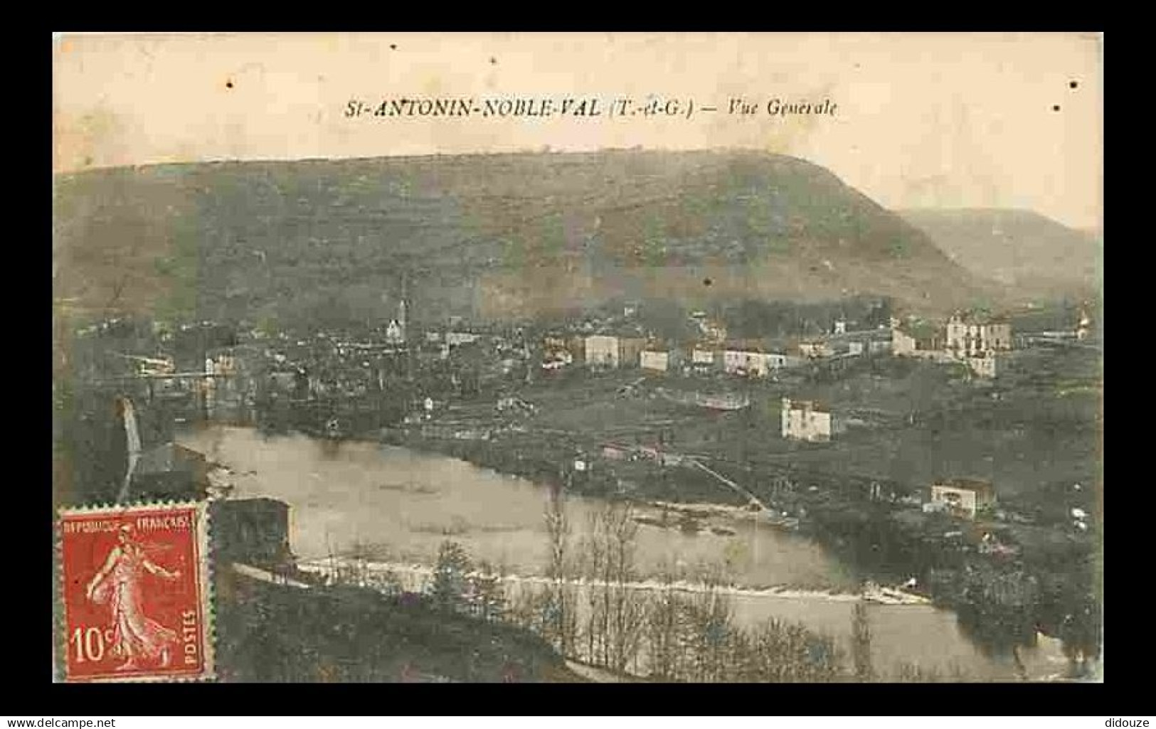 82 - Saint Antonin Noble Val - Vue Générale - Oblitération ronde de 1919 - CPA - Voir Scans Recto-Verso